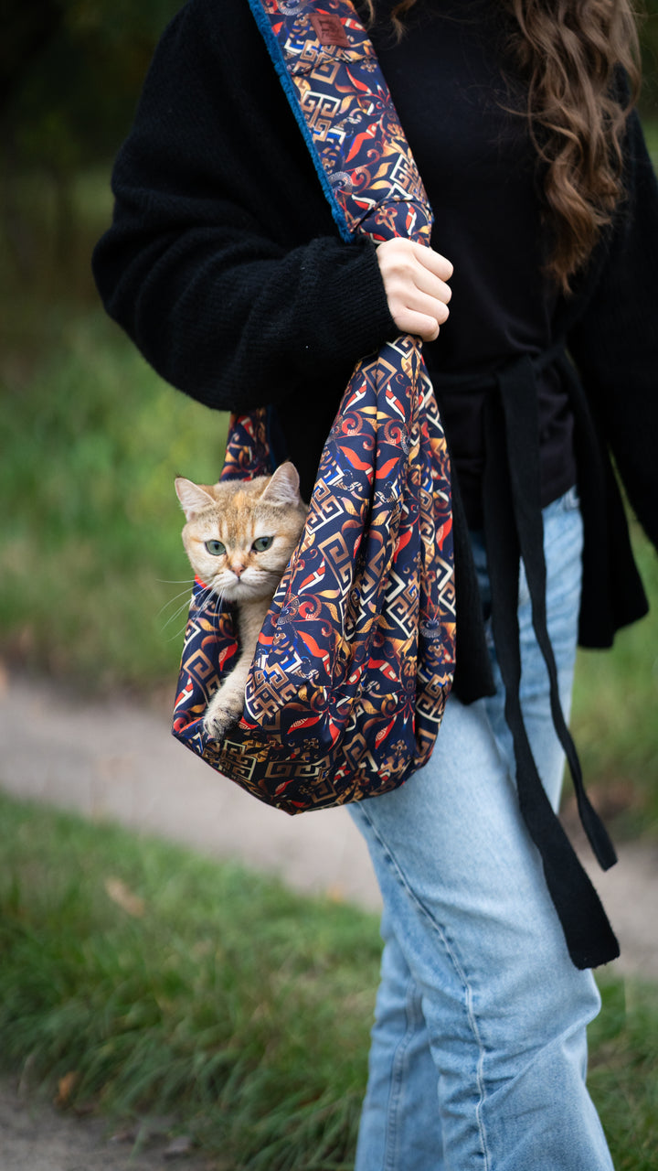 Die Tragetasche für Katzen | Handgefertigte Premium-Velours